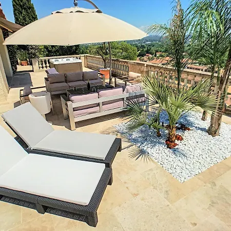 וילה 3 Bedrooms Near Cannes - Pool & Jacuzzi - Sea View *