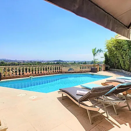 3 Bedrooms Near Cannes - Pool & Jacuzzi - Sea View Mandelieu