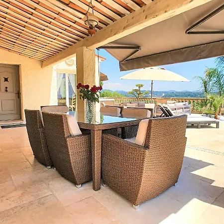 וילה 3 Bedrooms Near Cannes - Pool & Jacuzzi - Sea View *