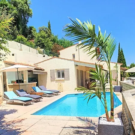 וילה 3 Bedrooms Near Cannes - Pool & Jacuzzi - Sea View מאנדליה-לה-נאפול