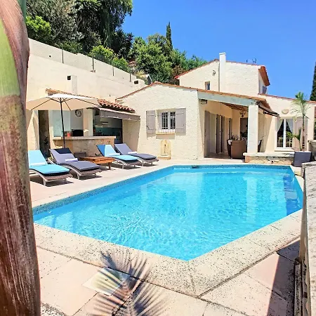 3 Bedrooms Near Cannes - Pool & Jacuzzi - Sea View Villa *