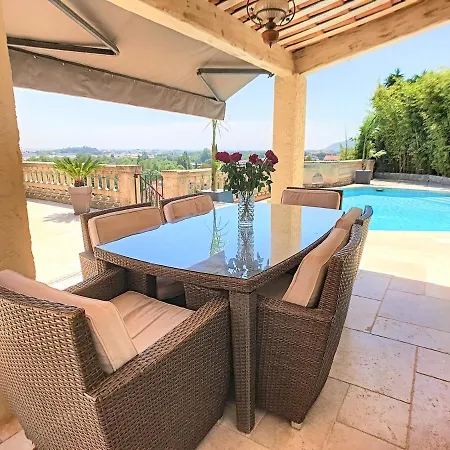 Villa 3 Bedrooms Near Cannes - Pool & Jacuzzi - Sea View