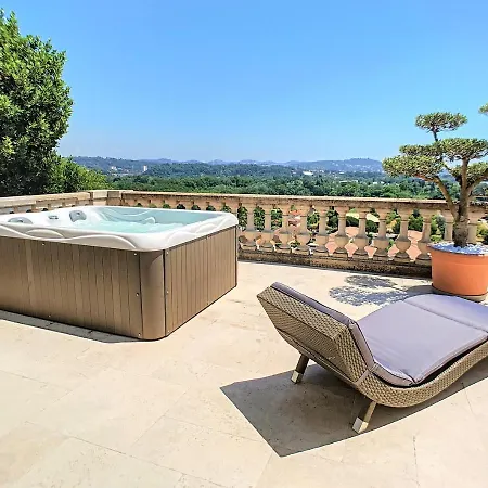3 Bedrooms Near Cannes - Pool & Jacuzzi - Sea View Villa Mandelieu-la-Napoule